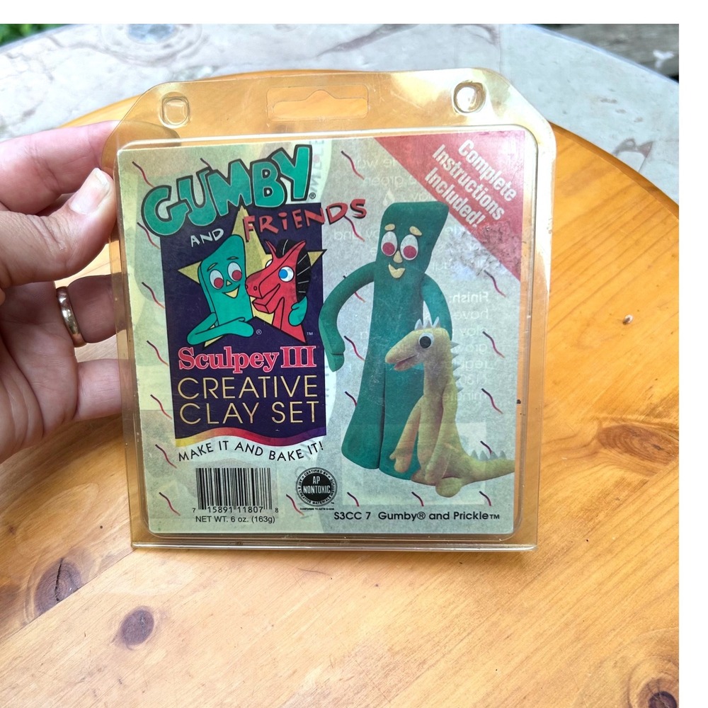 Vintage Gumby and Friends Creative Clay Set One Size Multi Sculpey III Polyform